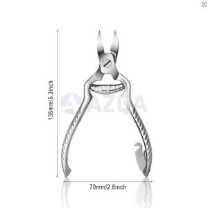 Coupe-ongles incarnés incurvé double action robuste de haute qualité pour bébés et adultes avec ressort cylindrique - Product Image 3