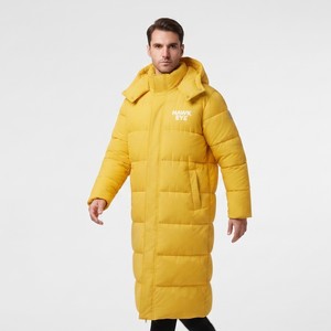 Veste d'hiver longue matelassée pour homme, personnalisée, épaisse, à capuche, entièrement zippée, col montant, chaude, coupe-vent, pour l'extérieur et usage décontracté - Product Image 6