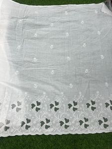 Saris de créateur pour garçons en tissu Chanderi Premium Mall, broderie complexe, coton-soie respirant, non-tissé, pour mariage - Product Image 3