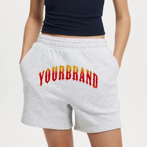Shorts en coton respirant de haute qualité pour femmes, style décontracté, taille élastique contrastante, style urbain - Product Image 2
