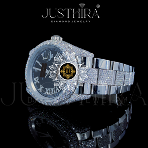 Montre de luxe sportive et tendance en quartz et moissanite, bijoux hip-hop en argent 925, cadeau de fiançailles pour elle ou lui - Product Image 2