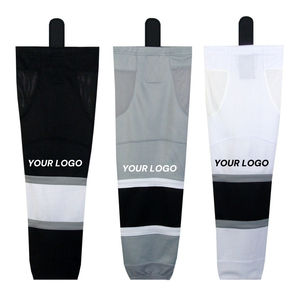 Calcetines de Hockey sobre Hielo Personalizados Baratos al por Mayor, Calcetines de Hockey Blancos, Azules y Amarillos, Calcetines de Hockey sobre Hielo de Poliéster Personalizados - Product Image 6