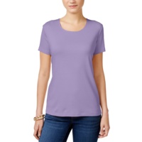 T-shirt Classique Multicolore Formel Écologique pour Femme, Respirant, Col Rond, Manches Courtes, avec Appliques à Carreaux, Vêtements pour Adultes et Filles