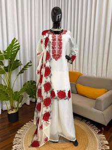 Women Ethnic Summer Season Wear Pakistani Suit Withut thread Work <b>Top</b>, Plazzo And Dupatta - Product Image 2