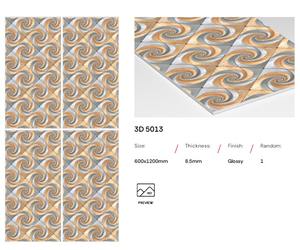 Azulejos de porcelana esmaltada brillante de 600x1200 mm, azulejos grandes para pisos, azulejos promocionales para hoteles, escuelas y oficinas, también para uso comercial. - Product Image 2