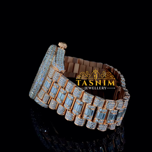 Reloj Deportivo de Dos Tonos, Amarillo y Plateado, con Cristales, Movimiento de Cuarzo ETA, Función de Fecha, Acero Inoxidable, Cristal, Moda y Negocios - Product Image 3