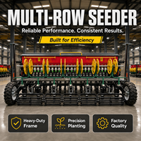 Semoir agricole monté sur tracteur pour la plantation de blé, de soja, de riz et de graines d'herbe, semoir multi-cultures