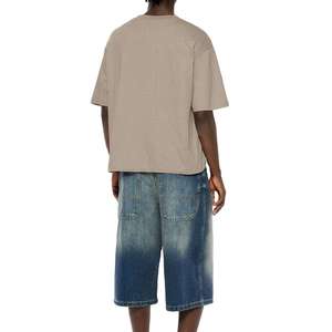 Hot Sale Cropped <b>Box</b> Fit t Shirt Blank Tee Shirts Wholesale Boxy Fit Oversize <b>Drop</b> Shoulder Tshirt - Product Image 3