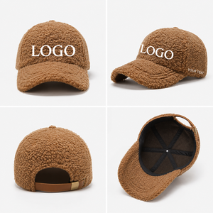 Gorra de Béisbol Sherpa al por Mayor, Gorra Deportiva de Forro Polar con Bordado Personalizado, Ajustable, Unisex, Gorra de Moda para Invierno - Product Image 1