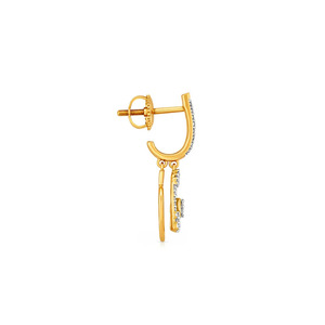 Pendientes de Diamantes con Forma de Triángulo Geométrico - Product Image 3