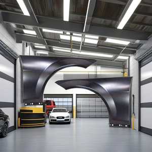 Nuevo Guardabarros Delantero Derecho de Aluminio Negro, Número de Pieza 2048801418 171401, Original OEM, para Clase C W204 2008-2014 - Product Image 1