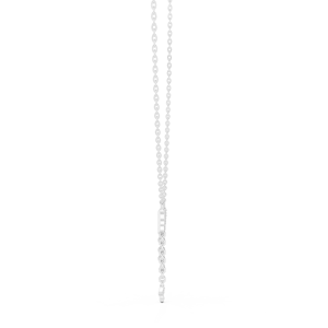 Élégant pendentif papillon en perle d'eau douce de 0,12 carat avec diamant et chaîne tendance plaquée rhodium pour occasions spéciales - Product Image 2