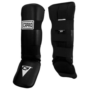 Caprio Custom Leather PU Non Slip Professional <b>Shin</b> <b>Guards</b> Combo Set Muay Thai Kickboxing <b>MMA</b> Boxing Training Protective Gear - Product Image 2