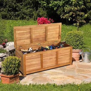 Caja de Almacenamiento de Madera de Acacia de 47 Galones para Patio, Jardín o Terraza - Product Image 2