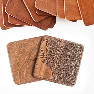 Posavasos creativos de madera, perfectos para bares, tazas de té y café, uso en áreas de comedor y mostradores de cocina, procedentes de la India. - Product Image 3