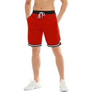 Short d'été brodé personnalisé pour hommes Short athlétique en maille de course à pied 100% polyester Short ample d'entraînement au basket-ball à séchage rapide - Product Image 2