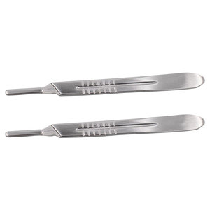 Manche de scalpel pour instruments chirurgicaux vétérinaires avec lame pour procédure sur tissus mous animaux - Product Image 1