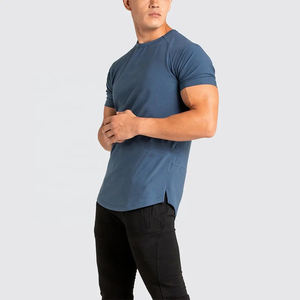 T-shirt de sport pour homme personnalisé, course à pied, jogging, entraînement, cross-fit, gym, polyester/coton, coupe ajustée, écologique - Product Image 2