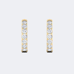 Pendientes de Aro con Diamantes de Corte Brillante Redondo de 2.00 CTW en Diseño Clásico de Joyería Fina - Product Image 4