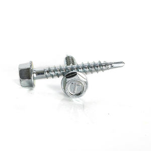 Hex Washer Head Self Drilling <b>Screw</b> / Galvanized Self Tapping <b>Screw</b> Carbon Steel Inch Coarse Thread for Metal Applications High - Product Image 3