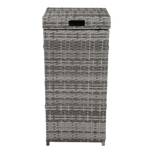 Gary Cestino per Compostaggio con Coperchio Graduale, Struttura in Ferro, Cestino in Rattan, Contenitore Intelligente per Auto, Ufficio, Bagno - Product Image 1
