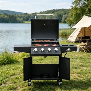 "Aluminum-Foldable Outdoor <b>Camping</b> Charcoal Grill Made of Metal Stainless Steel Steel for Cooking for Outdoor Use" - Product Image 1