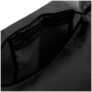 Sac de sport noir avec sangles grises, fermeture éclair, léger, pour voyages et salle de sport, unisexe - Product Image 2
