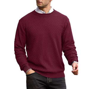 Suéter de Punto Personalizado para Hombre, Invierno, Algodón Premium, Transpirable, Antiarrugas, Secado Rápido, Marcas de Moda, MOQ al por Mayor, Bangladesh - Product Image 3