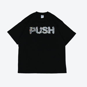 T-shirts surdimensionnés en strass 3D 100% coton personnalisés de haute qualité à manches courtes décontractés pour hommes et femmes - Product Image 1
