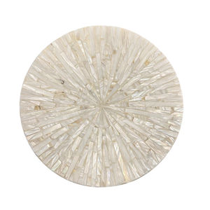 Boîte à bijoux et de rangement élégante et luxueuse, ronde, incrustée de nacre, avec garniture en laiton, pour la vente en gros en provenance du Vietnam - Product Image 2