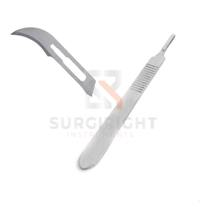 Ensemble d'instruments médicaux stériles : Lame de scalpel chirurgical, manche en acier inoxydable, forceps manuels réutilisables, Classe I, Chirurgical CE - Product Image 5