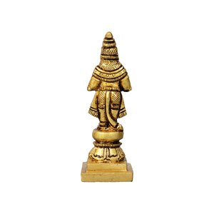 Estatua de Dashavatar de Latón Hecha a Mano de 2.5 Pulgadas, Figura Tradicional, Escultura Dorada, Ídolo Cultural para Decoración del Hogar o Templo - Product Image 5
