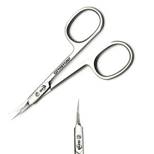 Ciseaux à cuticules professionnels à lame incurvée, 4 pouces, en acier inoxydable, outil de manucure et pédicure de précision, outil de soin des ongles - Product Image 4