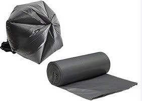 Black Moisture Proof Stand up Garbage Bags Flat Bottom Zipper Top Disposable Household LDPE <b>Material</b> - Product Image 4