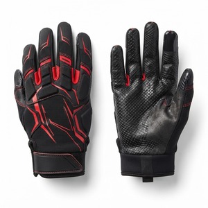 Gants de football américain par sublimation avec couleurs personnalisées, adhérence forte, tissu respirant, ajustement confortable pour les joueurs - Product Image 6