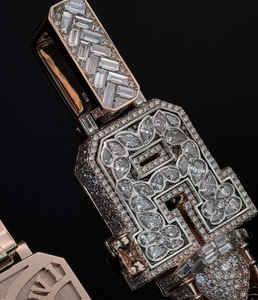 IGI/GIA Lab Grown Vintage 10k <b>Rose</b> Gold Wedding/Engagement Pendants Cut Diamond Unisex for Hip-hop Style Rap Jewelry - Product Image 2