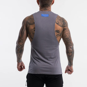 Débardeur de sport décontracté extensible en coton et élasthanne, écologique, séchage rapide, sans manches, pour entraînement, OEM, marque privée - Product Image 5