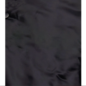 Blouson bomber noir à col montant, fermeture éclair, respirant, coupe-vent, tissu Spandex/Polyester, veste d'hiver décontractée élégante pour homme - Product Image 4