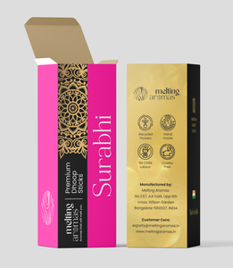 Bâtonnets d'encens indiens SURABHI PREMIUM en poudre de bois, 100% naturels, biologiques et écologiques, pour usage religieux (sans Dhoop) - Product Image 2