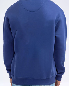 Sudadera con Capucha Clásica para Hombre – Sudadera de Algodón de Color Sólido Unisex Azul Marino Liso – Sudadera Casual Básica para Hombre - Product Image 4