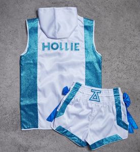 Uniforme de Kick Boxing et MMA de qualité supérieure 100% polyester |   Combinaison de boxe avec logo personnalisé, impression numérique, tissu extensible 4 directions, coupe ajustée - Product Image 5