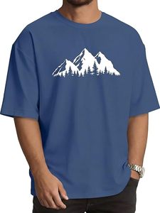 เสื้อยืดโอเวอร์ไซส์ผ้าฝ้ายแท้ 100% น้ำหนัก 220 กรัม พิมพ์ลายตามสั่งที่ไหล่ สไตล์ฮิปฮอป ไซส์พลัส ผ้าฝ้ายแท้ 100% ทรงบ็อกซี่ สำหรับผู้ชาย - Product Image 2
