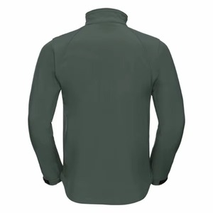 Veste Softshell Homme 3 couches, coupe-vent, résistante à l'eau, veste de travail professionnelle, vert bouteille, logo personnalisé OEM - Product Image 4