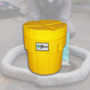 75L Universal Spill Kit with Salvage Drum – Heavy Duty Hazardous Spill Containment Kit, Chemical Absorbent Emergency Spill Kit - Product Image 3