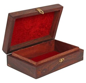 Handmade Wooden Jewelry Box for Women Hand Carved Jewel Organizer with Intricate Carvings 6 Inch Brown R Handicraft High Quality - Product Image 4