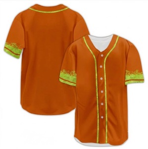 Uniformes deportivos de poliéster 100% de alta calidad al por mayor, uniformes de softbol blancos personalizados, camisetas de béisbol con botones. - Product Image 1