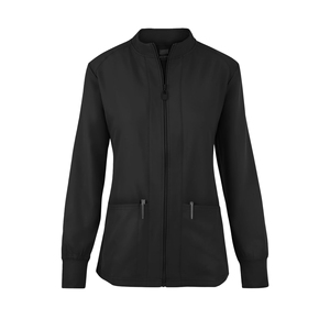 Chaquetas Médicas Personalizadas al por Mayor para Mujer, Uniformes de Enfermera con Cierre Frontal, Chaquetas de Hospital Cálidas de Poliéster y Spandex - Product Image 5