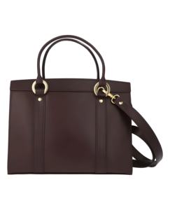 Bolso de Mano y Bandolera de Cuero Genuino Color Bronce Oscuro para Mujer, con Cierre y Logotipo Personalizado, Alta Calidad, Venta al Por Mayor OEM - Product Image 4