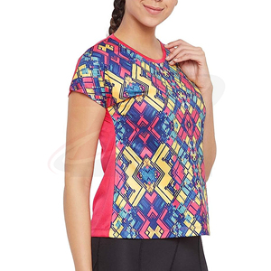 Camiseta de Algodón Lisa para Mujer, Cuello Redondo, Corte Holgado, Tejido Transpirable y Suave, Estilo Casual para Uso Diario de Verano, Estilo Moderno y Minimalista - Product Image 2