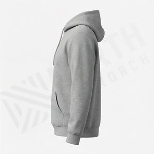 Sudadera con capucha prémium unisex para hombre, de invierno, con cremallera, 100% algodón, logotipo bordado personalizado, venta al por mayor, forro polar grueso - Product Image 3